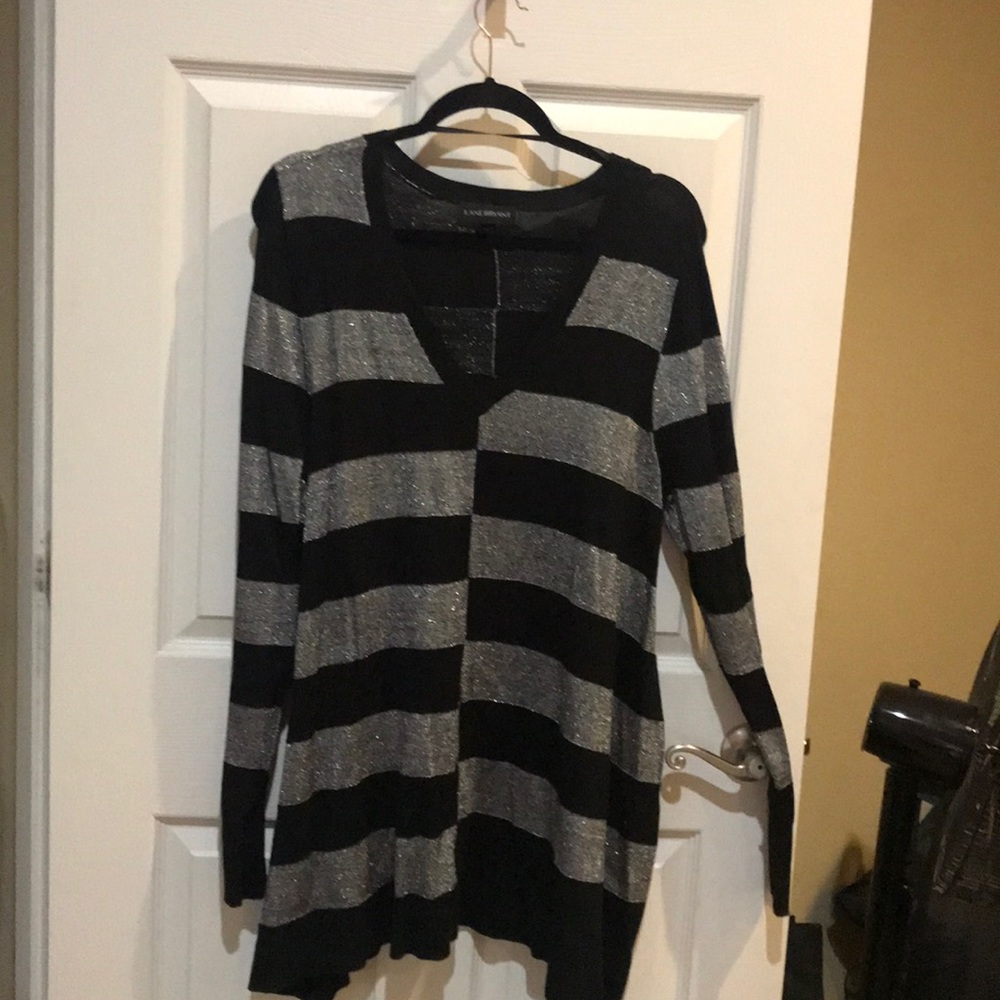 Sweater in black and sliver